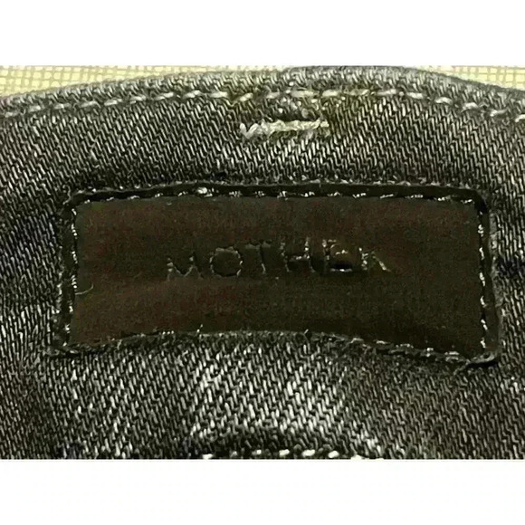 Mother Sz 24 The Looker Ankle Fray Jeans Last Call Skinny High Rise Stretch - Picture 9 of 14